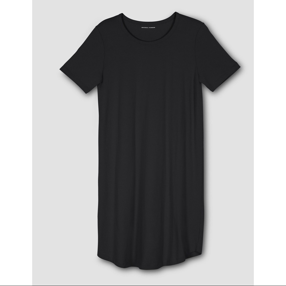 NWT Universal Standard Halie Black T-Shirt Dress